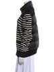 Moncler Wool Striped Down Jacket