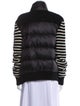 Moncler Wool Striped Down Jacket
