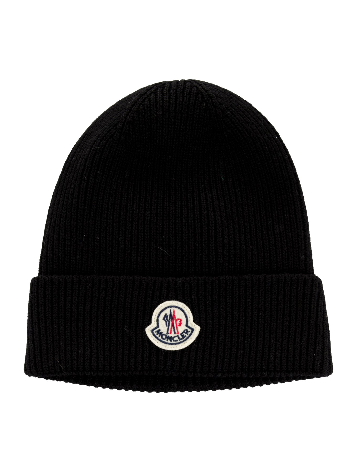 Moncler Logo Knit Beanie Hat w/Tags