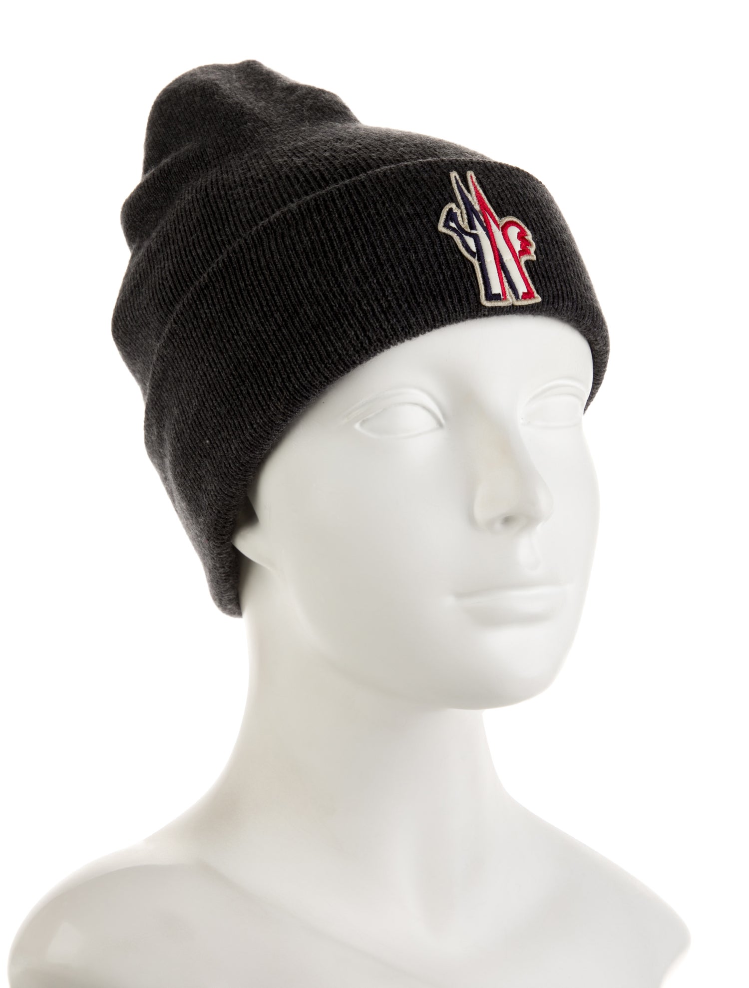 Moncler Logo Knit Beanie Hat w/Tags