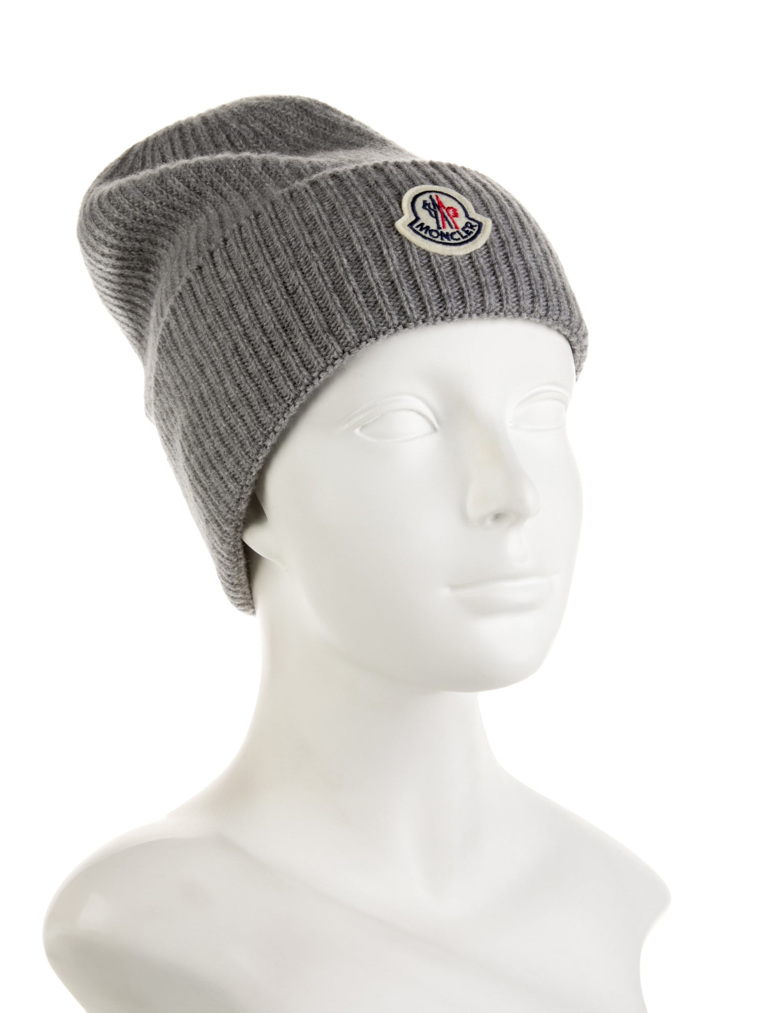 Moncler Logo Knit Beanie Hat w/Tags