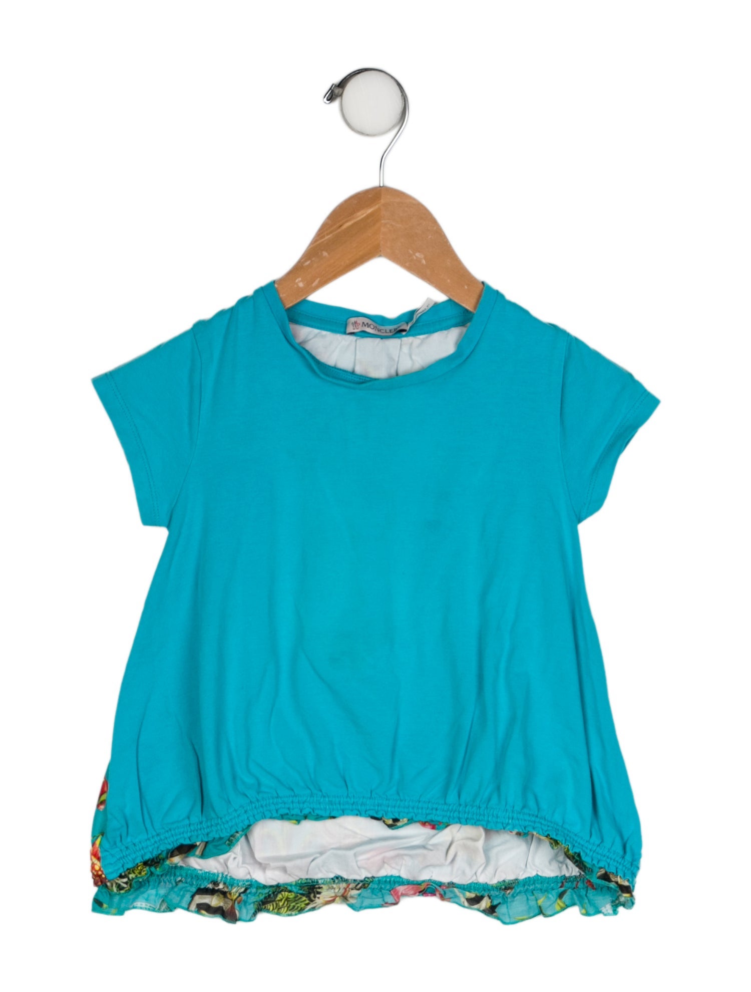 Moncler Toddler Girls' Patterned Short Sleeve Top