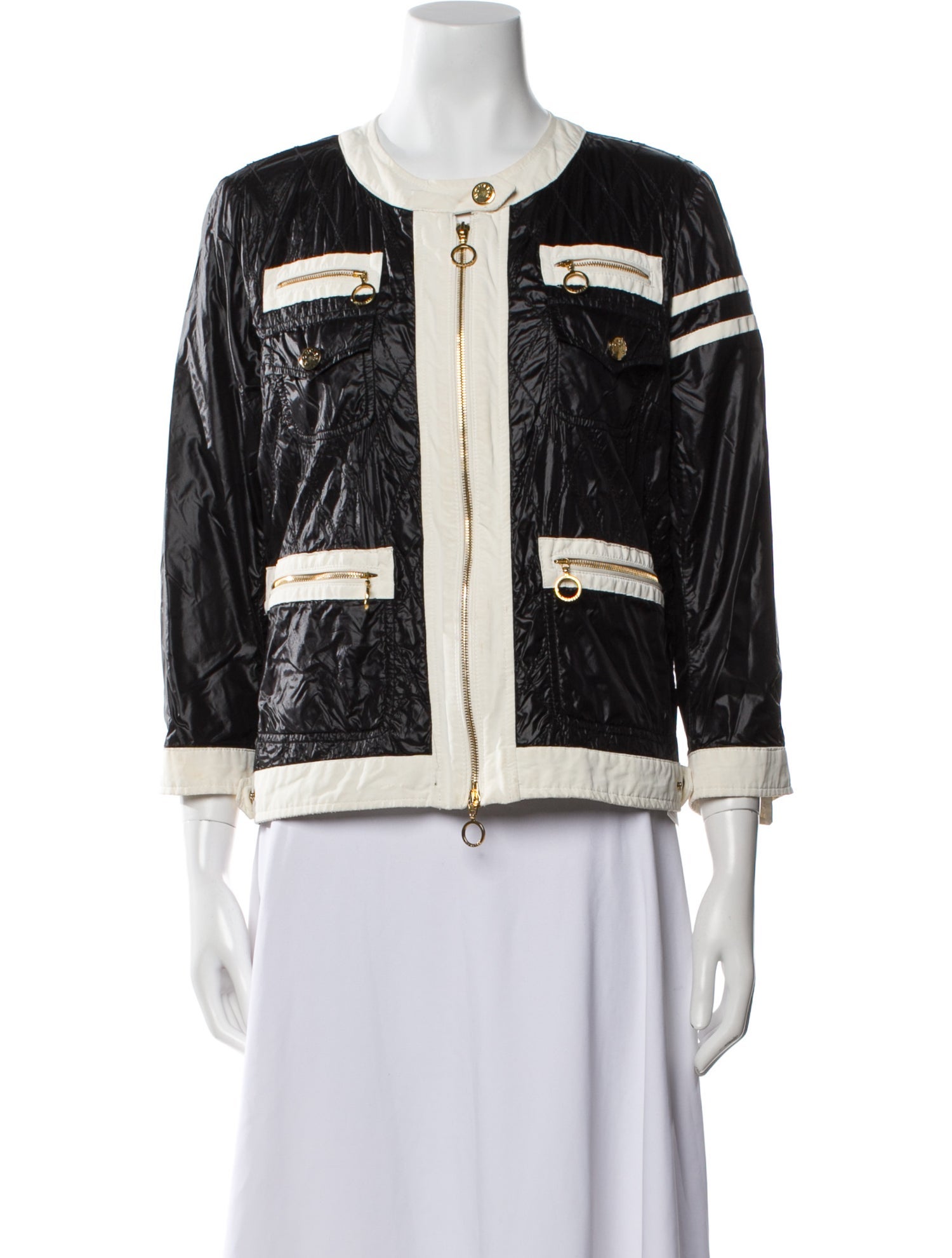 Moncler Colorblock Pattern Evening Jacket