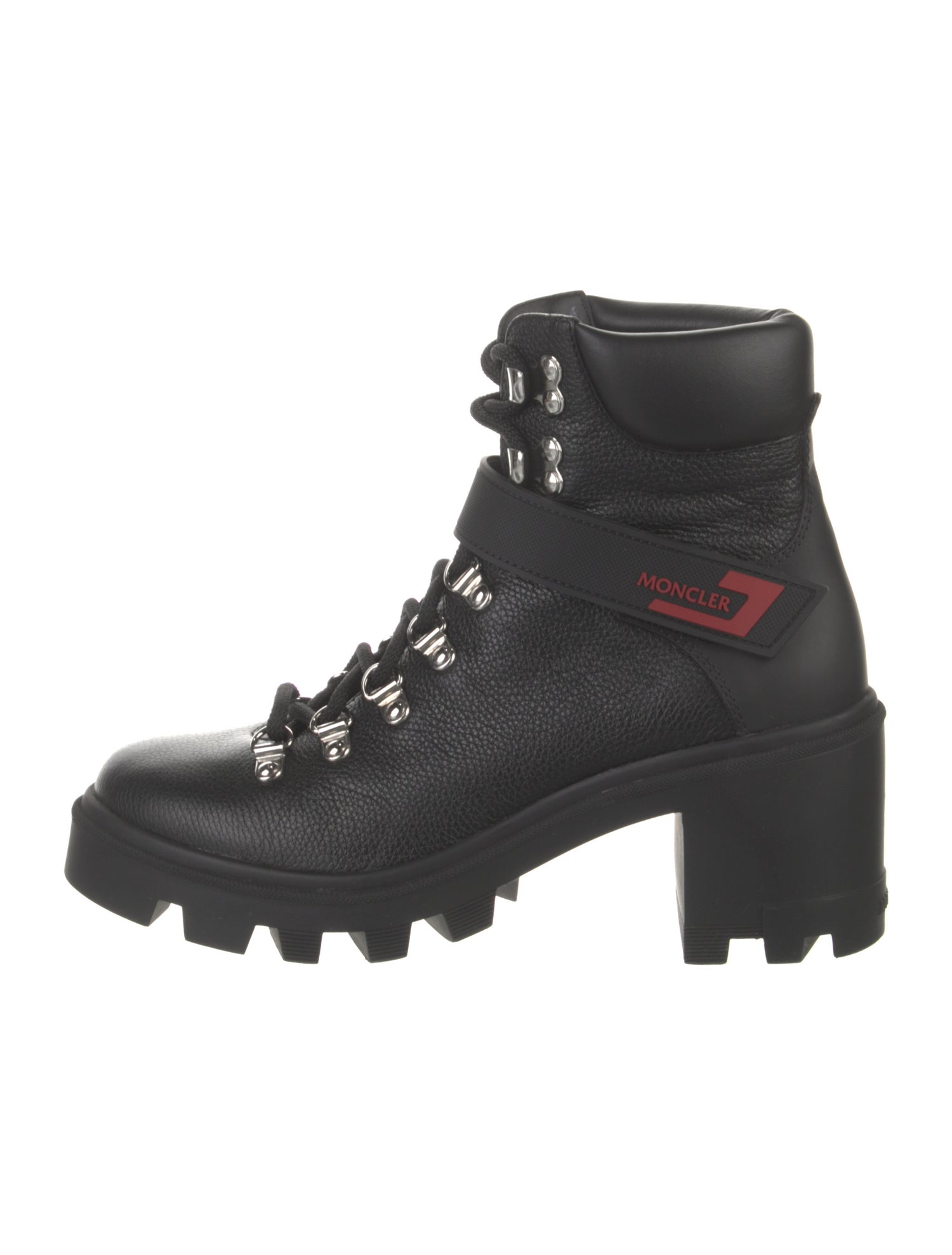 Moncler Leather Combat Boots