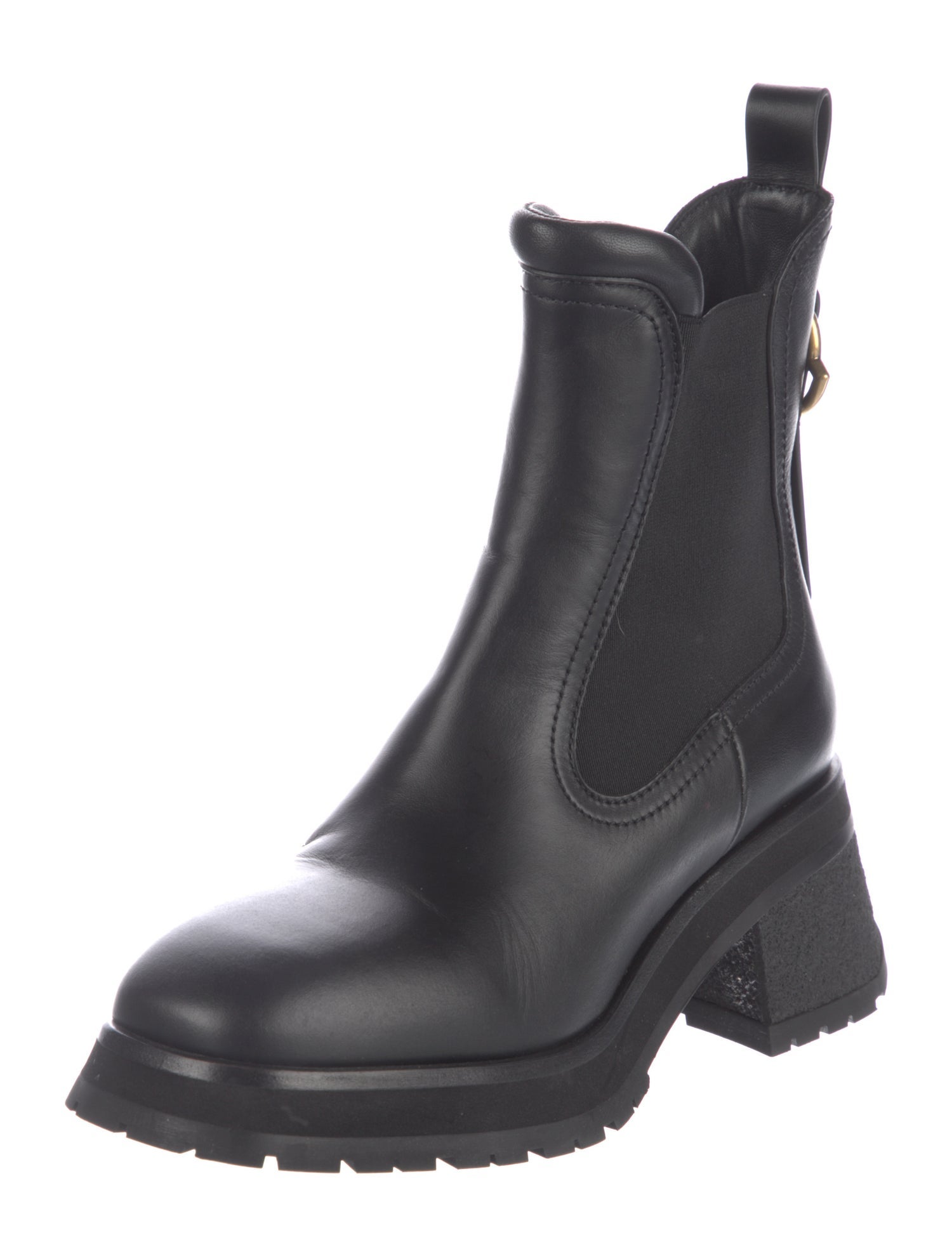Moncler Leather Chelsea Boots