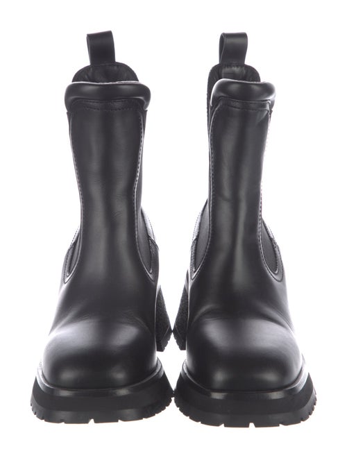 Moncler Leather Chelsea Boots