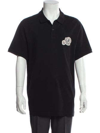 Moncler Graphic Print Crew Neck Polo Shirt