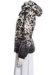 Moncler Nylon Animal Print Down Jacket