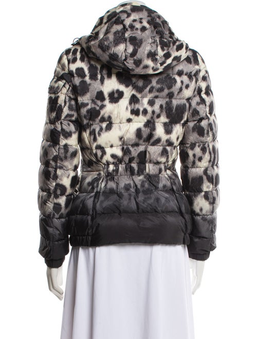Moncler Nylon Animal Print Down Jacket