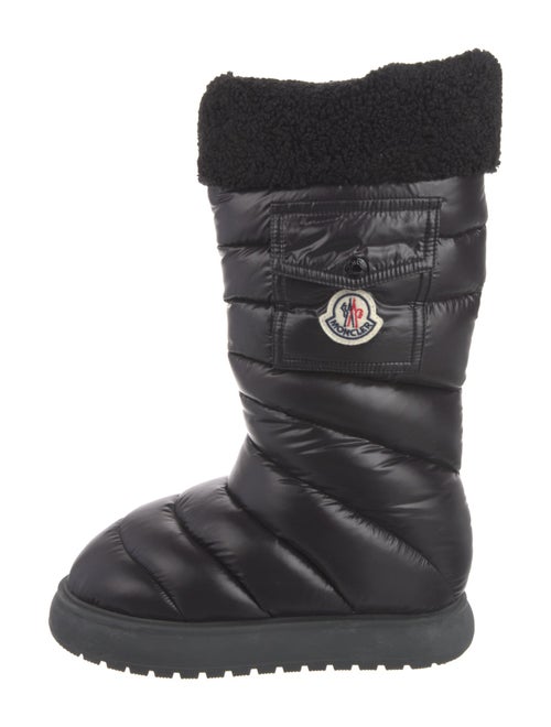 Moncler Nylon Embroidered Accent Boots