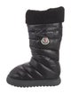 Moncler Nylon Embroidered Accent Boots