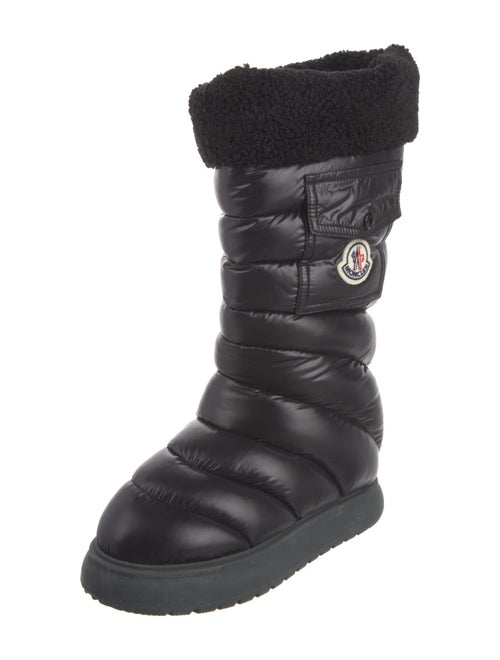 Moncler Nylon Embroidered Accent Boots