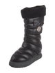 Moncler Nylon Embroidered Accent Boots