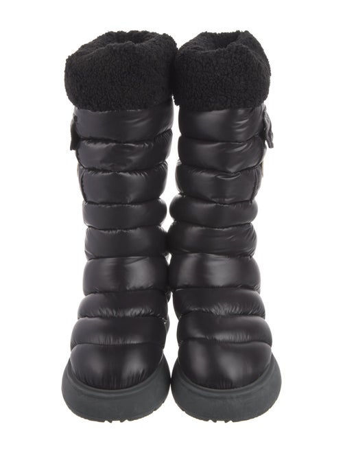 Moncler Nylon Embroidered Accent Boots