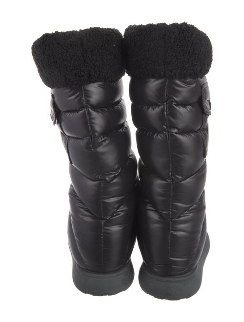 Moncler Nylon Embroidered Accent Boots