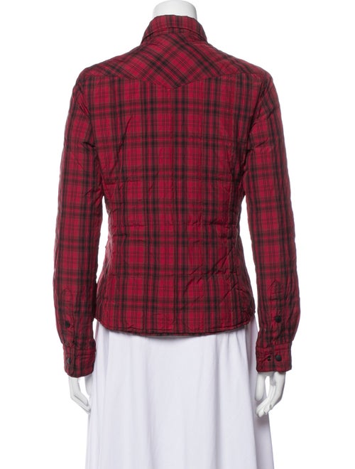 Moncler Grenoble Plaid Print Down Jacket