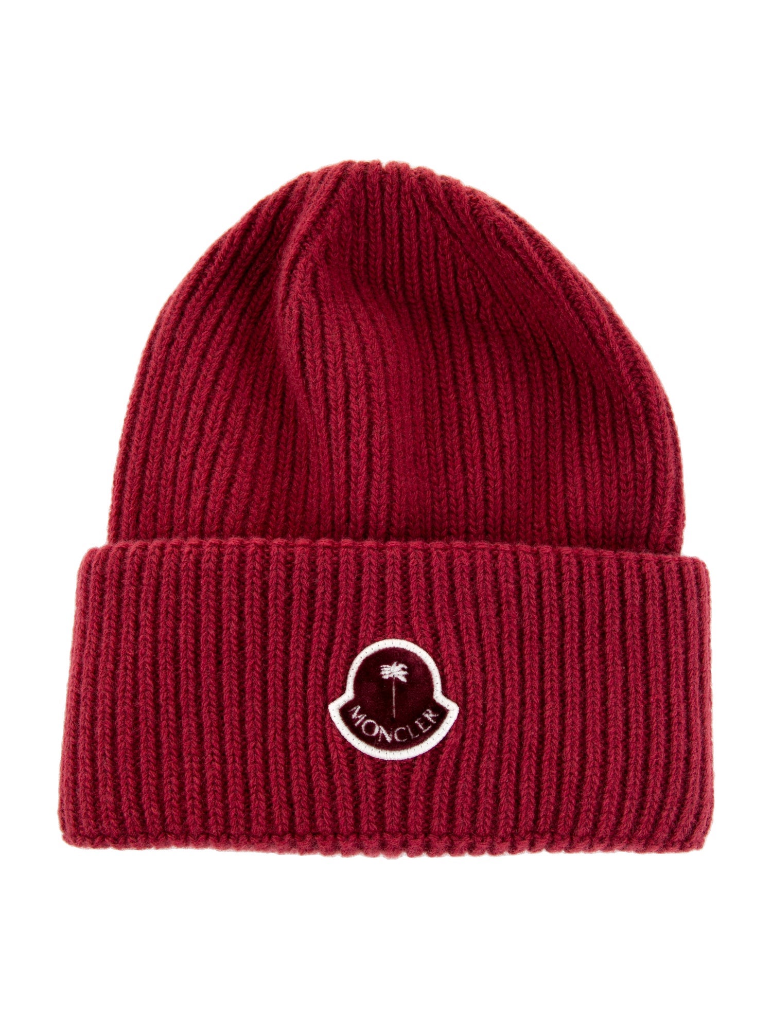 Moncler Knit Logo Beanie Hat