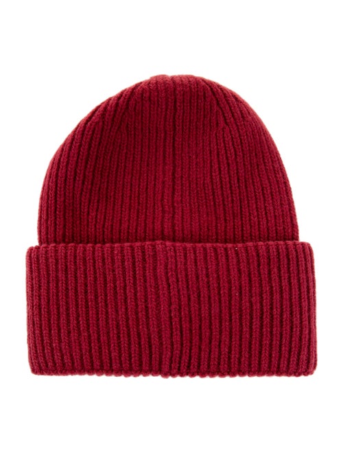 Moncler Knit Logo Beanie Hat