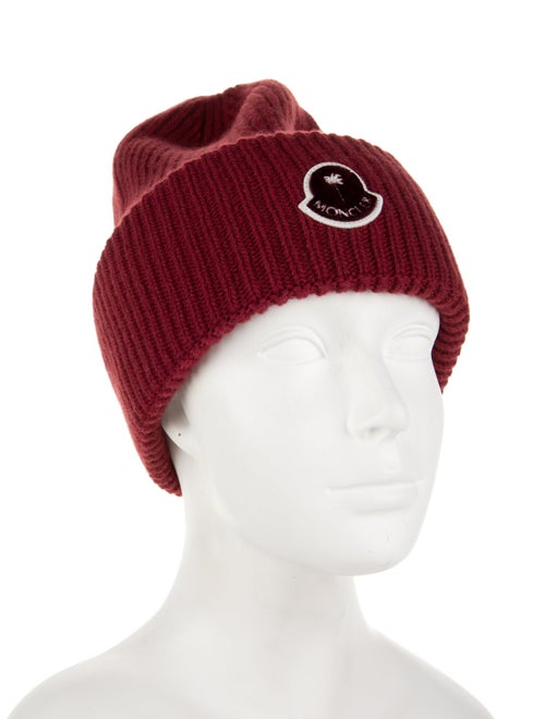 Moncler Knit Logo Beanie Hat