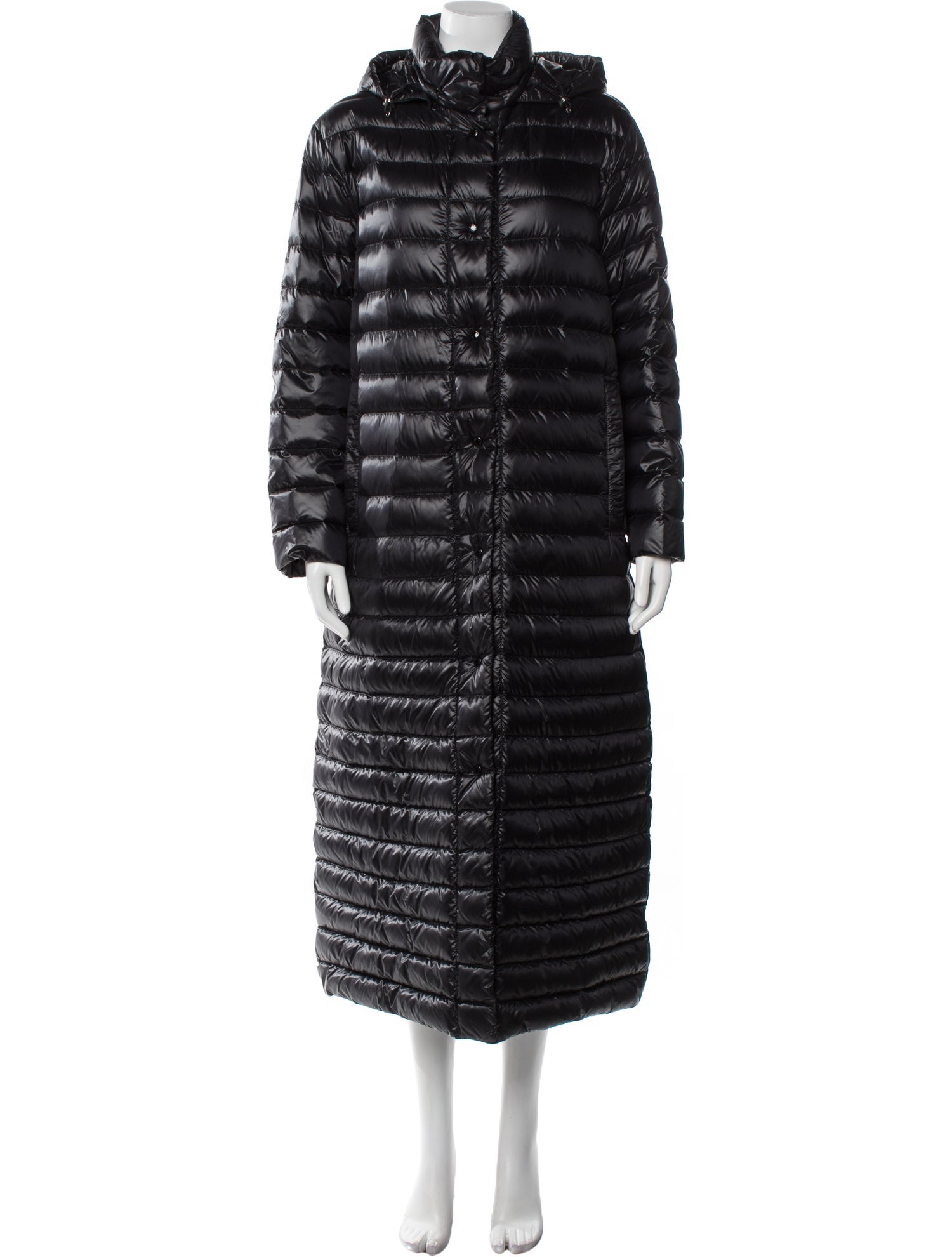 Moncler Down Faux Fur Coat