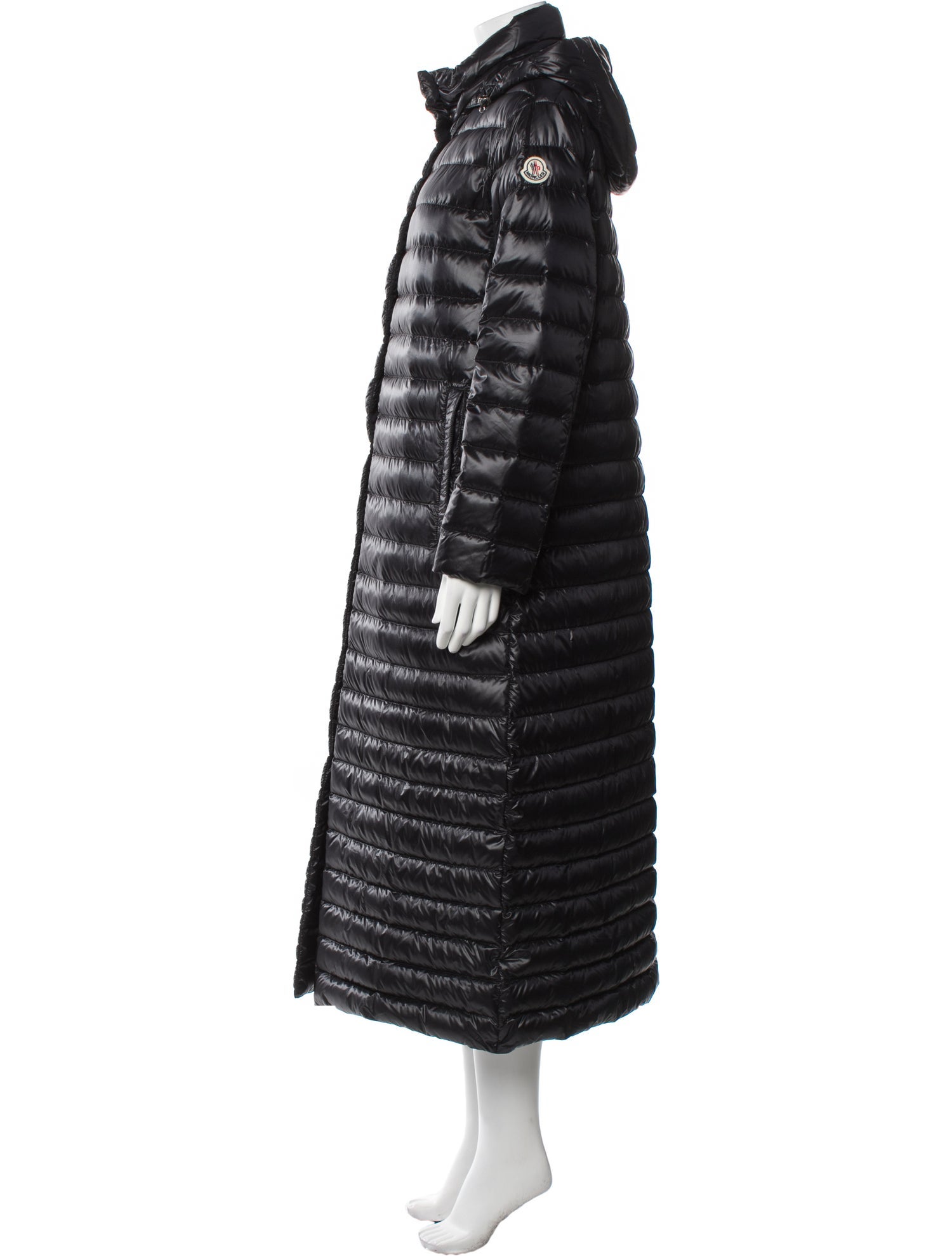 Moncler Down Faux Fur Coat