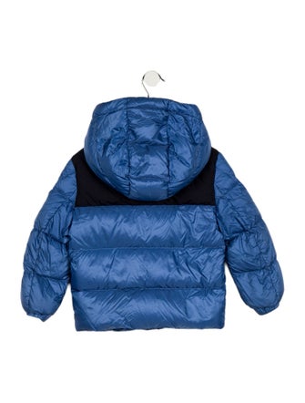 Moncler toddler boys' blue jacket