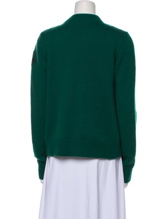 Moncler Wool Colorblock Pattern Bomber Jacket