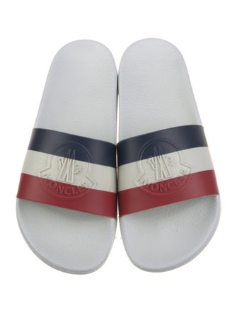 Moncler Rubber Colorblock Pattern Slides