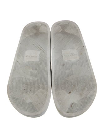Moncler Rubber Colorblock Pattern Slides