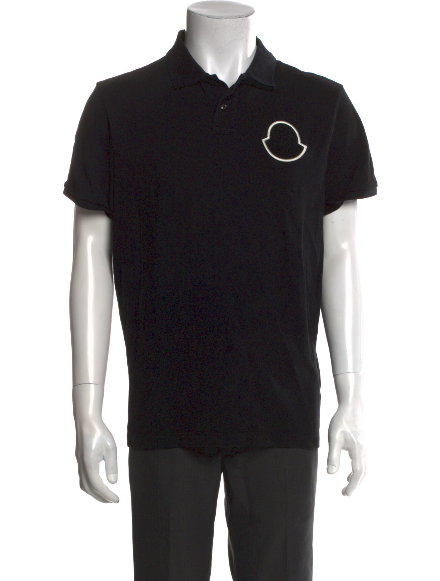 Moncler Graphic Print Collar Polo Shirt
