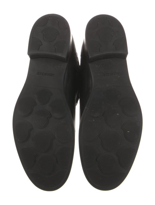 Moncler Quilted Pattern Leather Boots