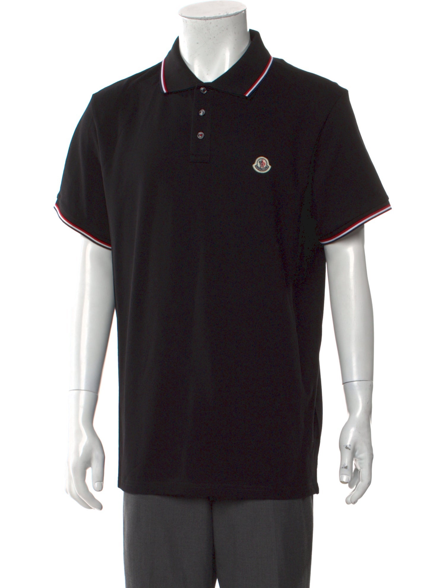 Moncler Crew Neck Short Sleeve Polo Shirt