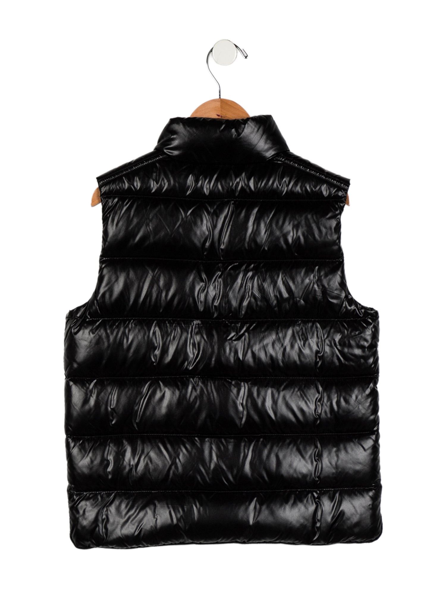 Moncler kid boys' black jacket vest