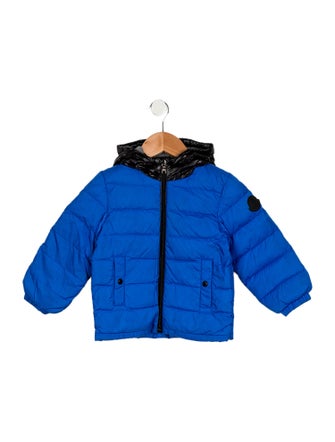 Moncler toddler boys' blue and black jeacket
