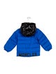 Moncler toddler boys' blue and black jeacket