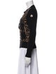 Moncler Virgin Wool Animal Print Evening Jacket