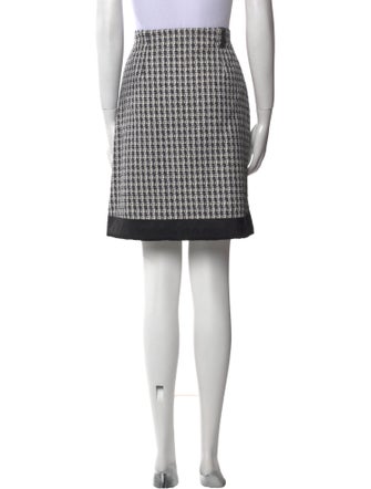 Moncler Plaid Print Knee-Length Skirt