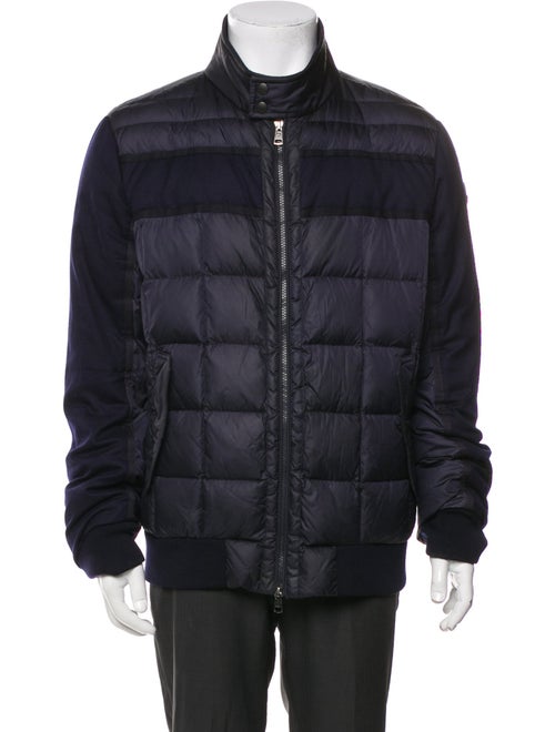 Moncler Quilted Pattern Virgin Wool Puffer Coat