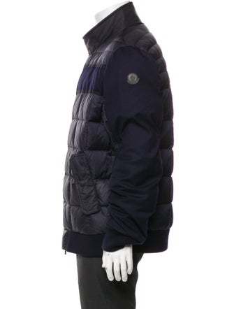 Moncler Quilted Pattern Virgin Wool Puffer Coat
