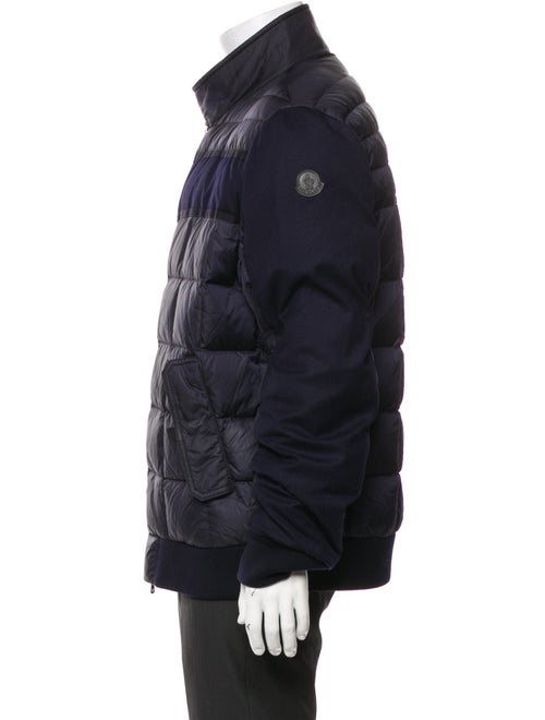 Moncler Quilted Pattern Virgin Wool Puffer Coat