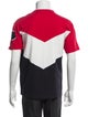 Moncler Colorblock Pattern Mock Neck T-Shirt