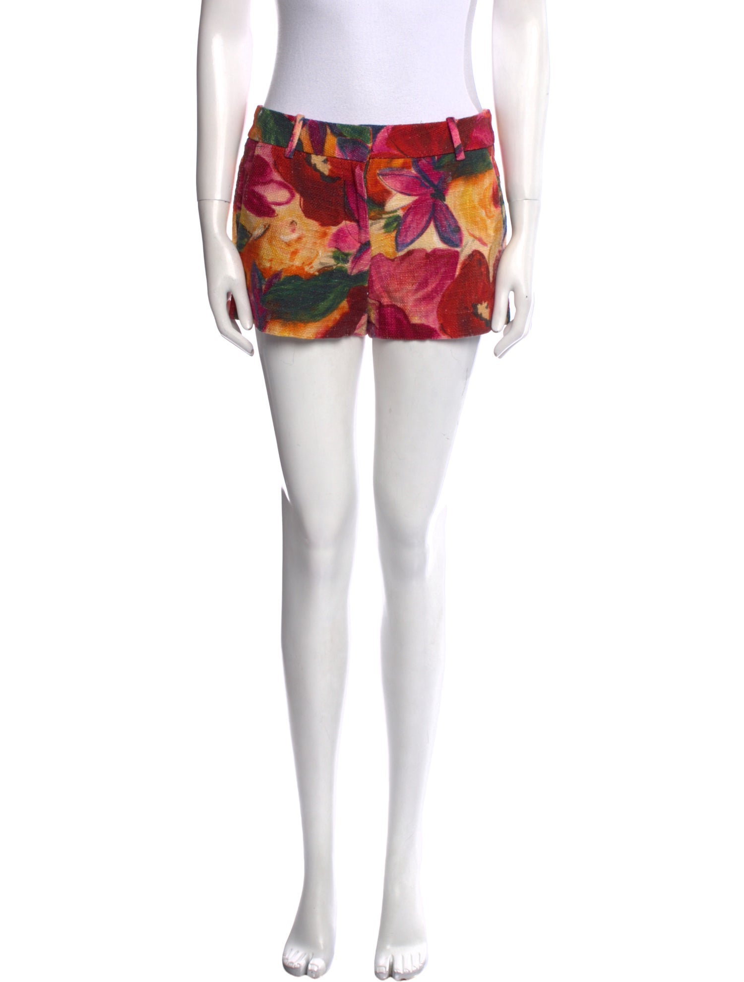 Moncler Floral Print Mini Shorts