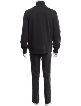 Moncler Signature Logo Mock Neck Sweatshirt