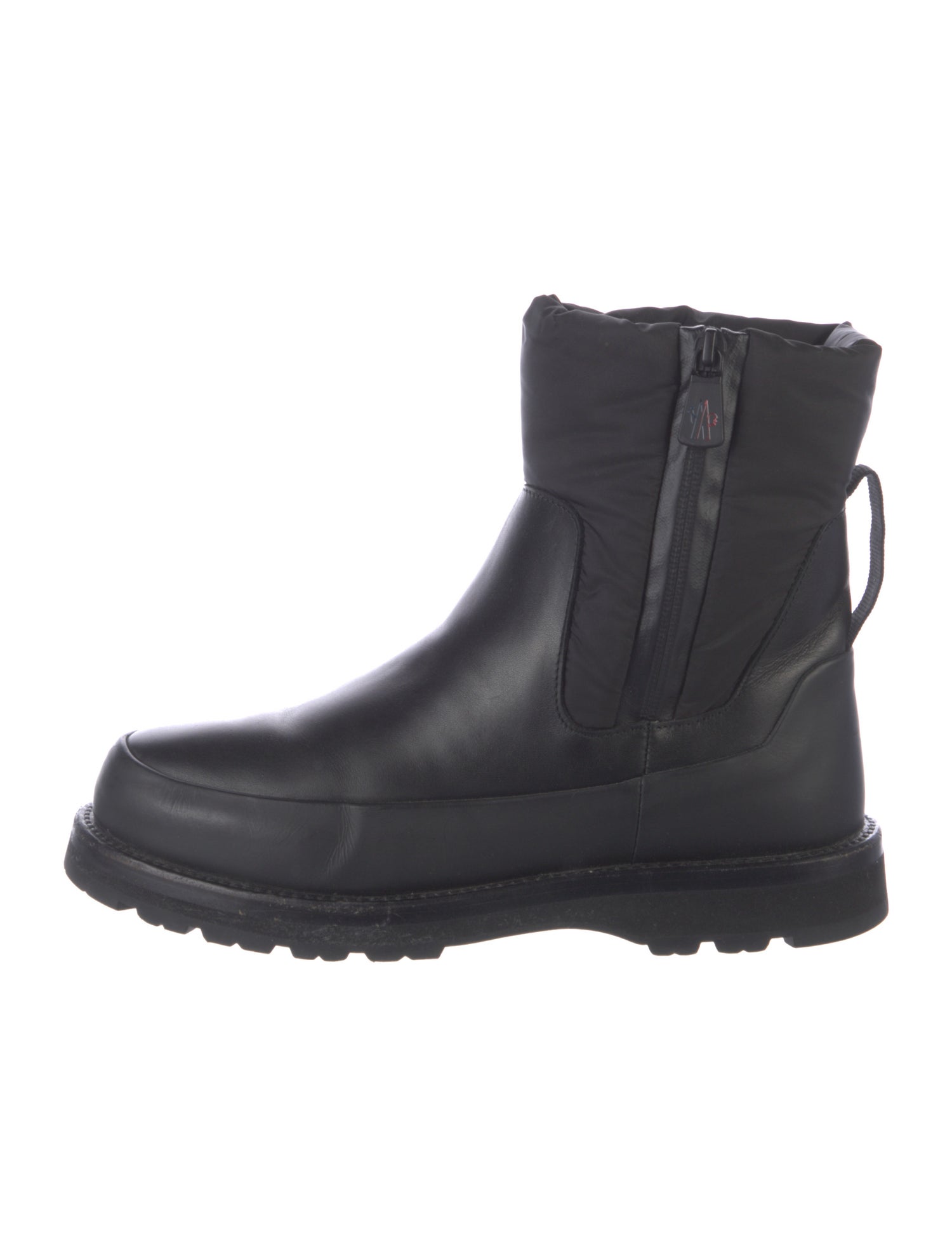Moncler Leather Chelsea Boots