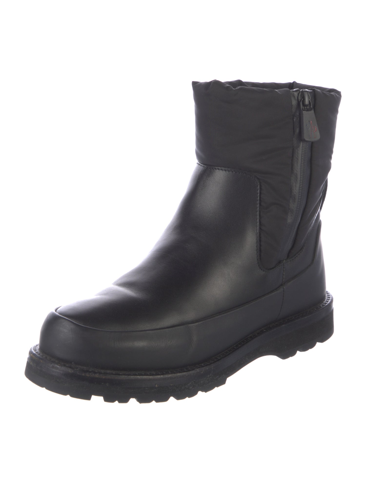Moncler Leather Chelsea Boots
