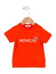Moncler infant boys' orange and white shirt