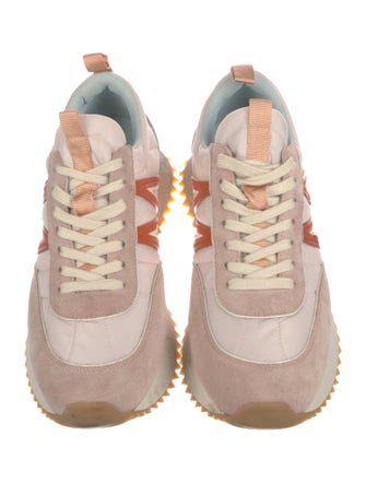 Moncler Nylon Colorblock Pattern Sneakers