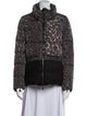 Moncler Down Animal Print Down Jacket