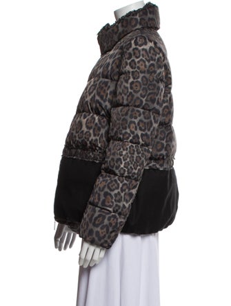 Moncler Down Animal Print Down Jacket