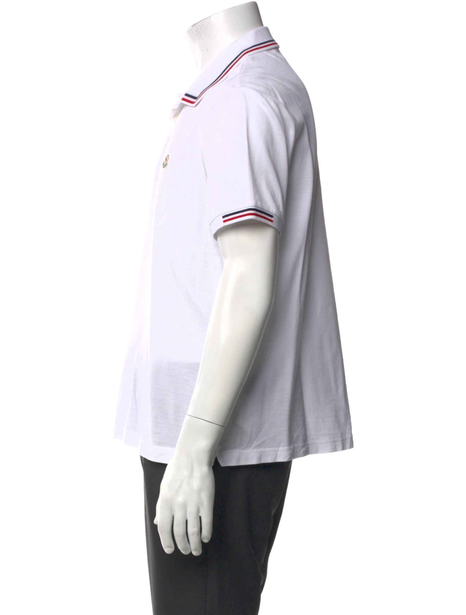 Moncler Signature Logo Crew Neck Polo Shirt